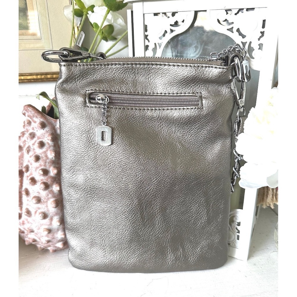 Grey pewter colored, rhinestone handbag - Picture 2 of 3